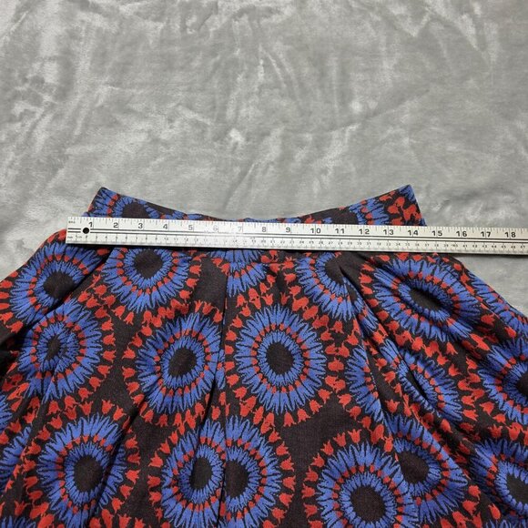 LuLaRoe Womens Pleated Pull On Skirt Size Small Black Red‎ Blue Stretch Midi - Picture 7 of 8